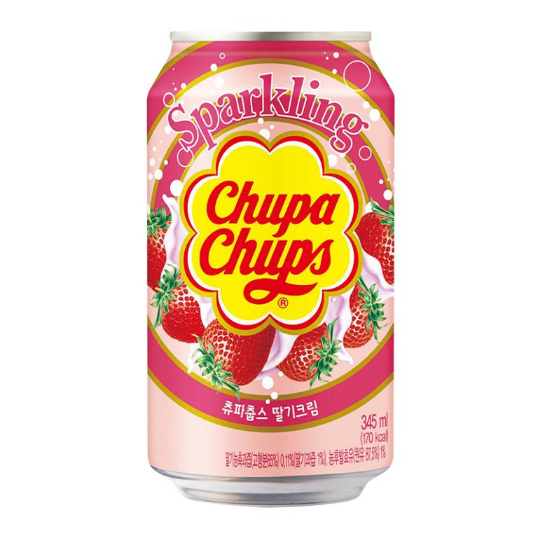 (3 Vị) Nước ngọt soda Sparkling Chupa Chups lon 345ml