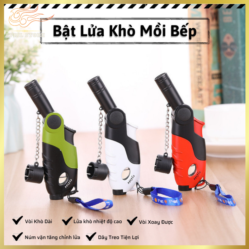 Bật lửa mồi bếp mf-256 xài gas gas khò tia mạnh cao cấp cầm tay