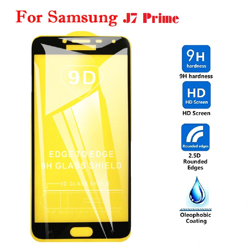 Samsung galaxy J7 Prime Kính Cường Lực 9D Full Màn Thế hệ mơi / Siêu Cứng Bền tặng keo chống hở mép