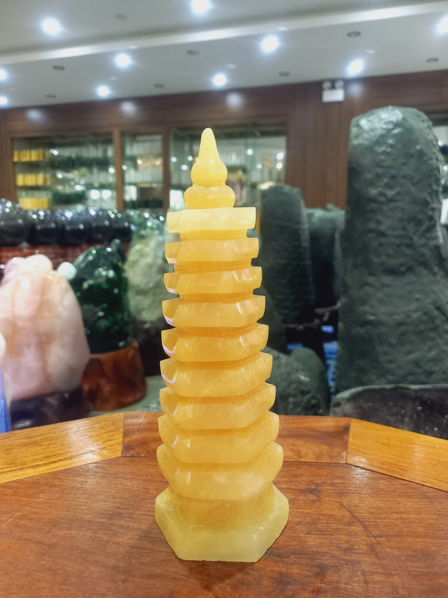 Tháp Văn Xương Ngọc Hoàng Long cao 21 cm