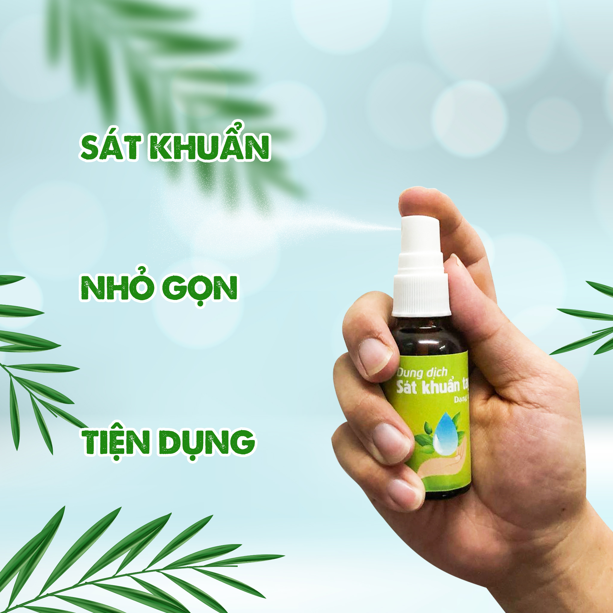 Dung dịch rửa tay, sát khuẩn tay (Dạng xịt - 30ml)