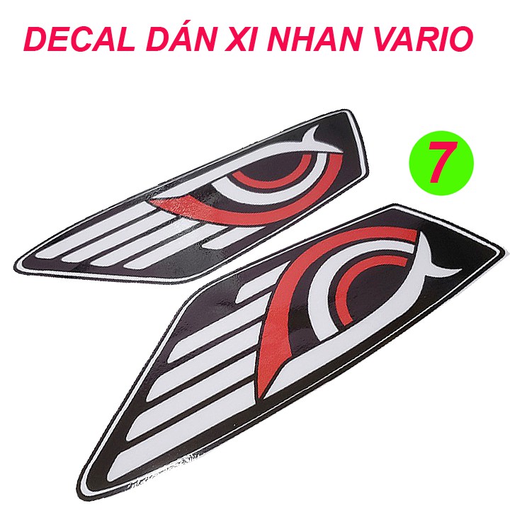 Decal dán mắt đen pha vario m5-m8 - mạnh tú shop