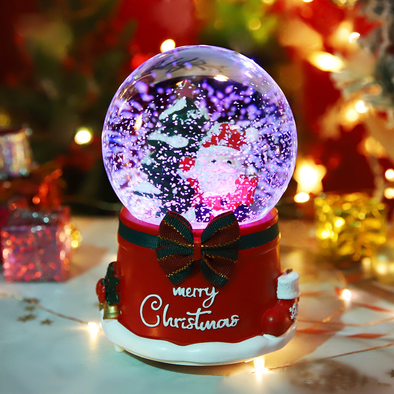 Quả cầu pha lê tuyết hinh ông già noel nhiều kích thước