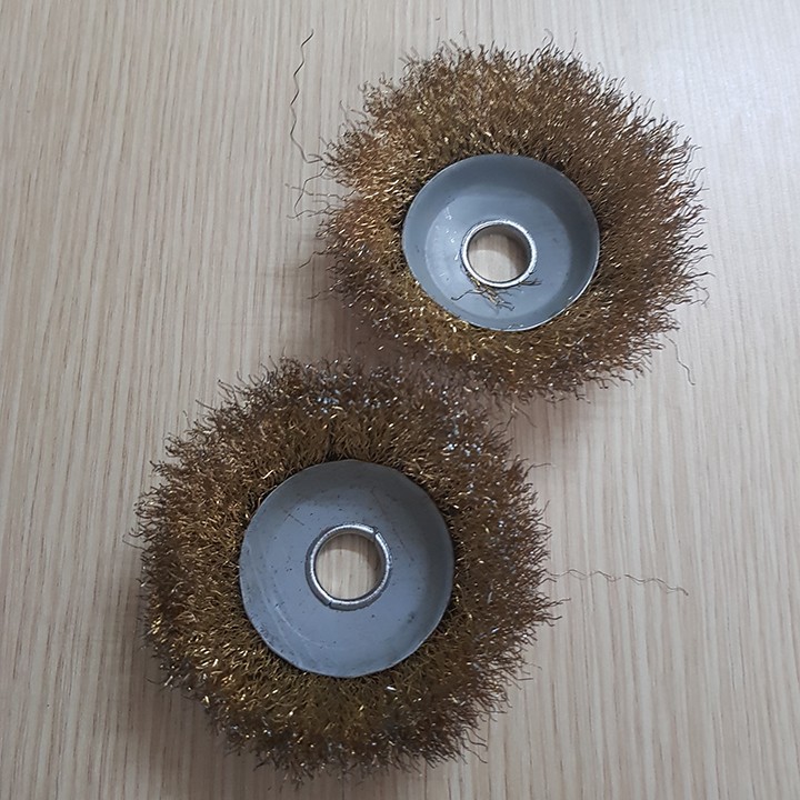 Combo 2 bát đánh gỉ đỏ sợi đồng cho máy mài cầm tay