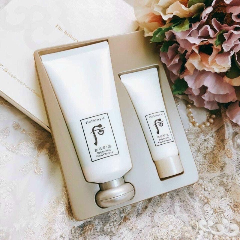 Set sữa rửa mặt Whoo trắng 180ML TẶNG 40ML