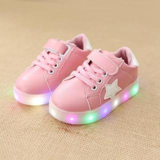 Giày sneaker hình ngôi sao có đèn cho bé trai và bé gái thumbnail