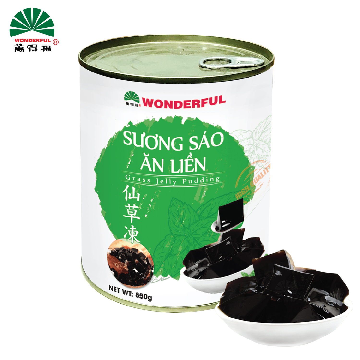 Sương sáo ăn liền Wonderful lon 850g
