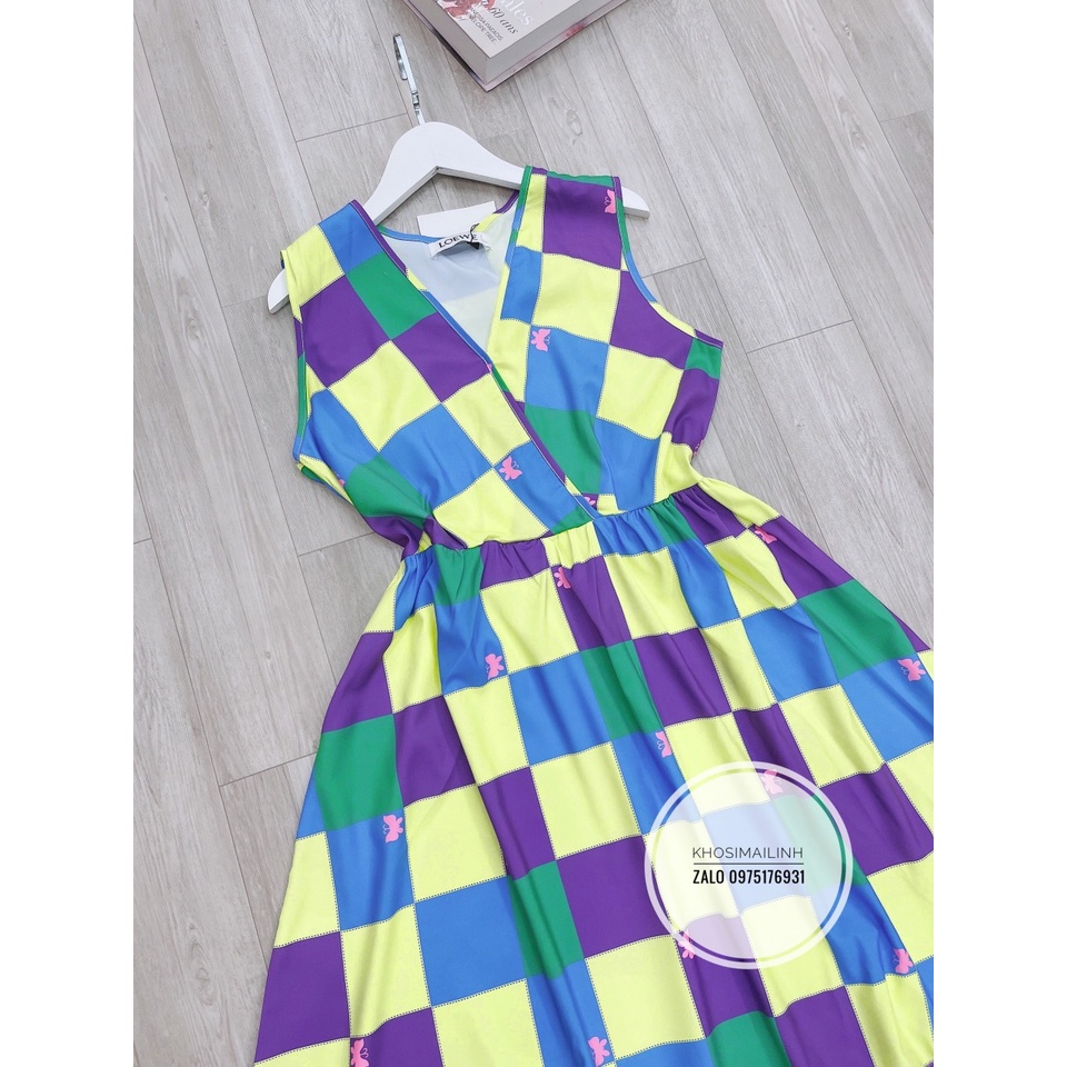 ✨ĐẦM MAXI✨Đầm maxi kẻ khối