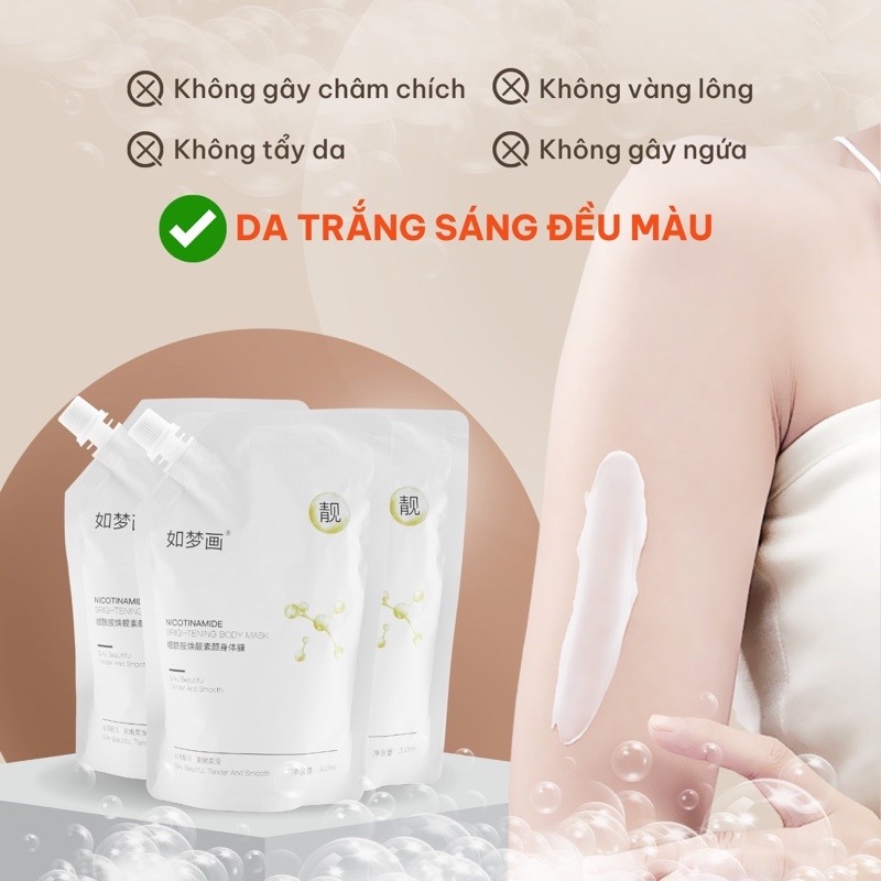 Ủ trắng Body Hunmui gói 300ml