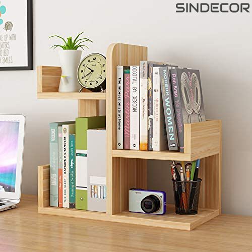 Kệ sách để bàn, kệ sách gỗ, kệ sách gỗ để bàn, kệ để tài liệu văn phòng - kệ sách để bàn làm việc lắp ghép đa năng