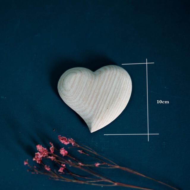 [HCM]Trái tim gỗ trang trí - trái tim gỗ handmade