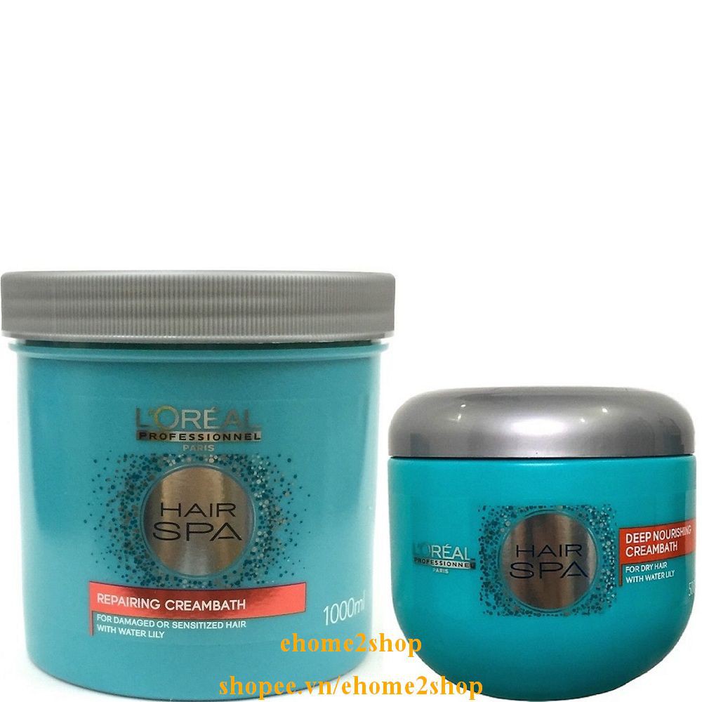 KEM Ủ TÓC LOREAL Hair Spa 1000ml Phục hồi tóc hư tổn