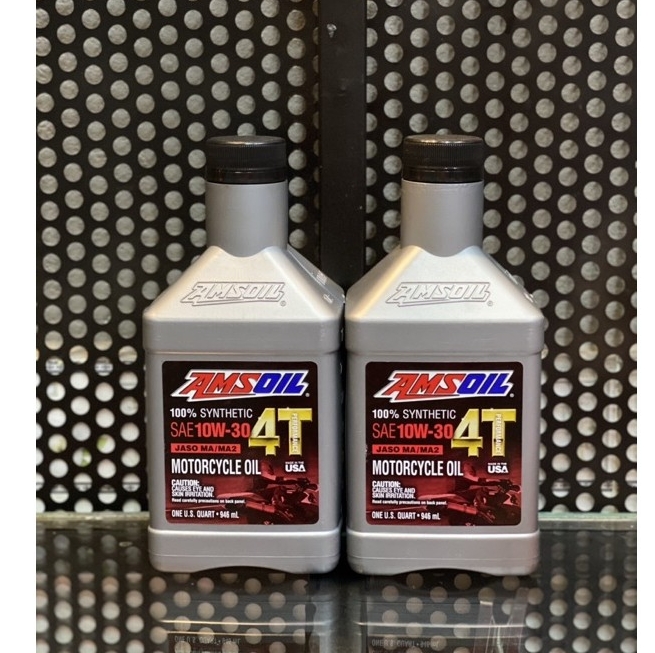Nhớt amsoil 4t 10w30 100% synthetic 946ml - nhớt xe số/tay côn