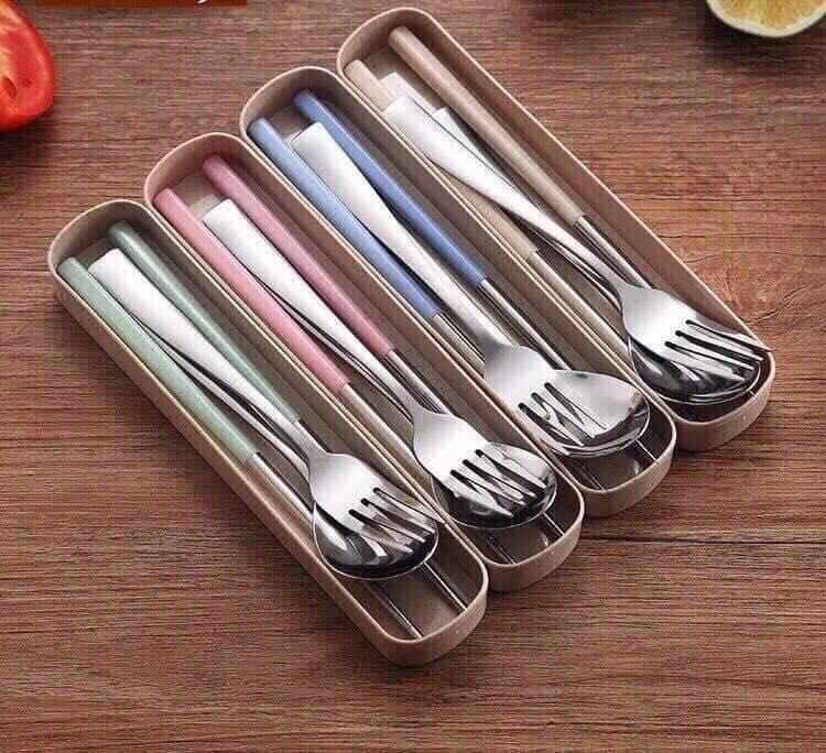 Bộ thìa dĩa mẫu lúa mạch