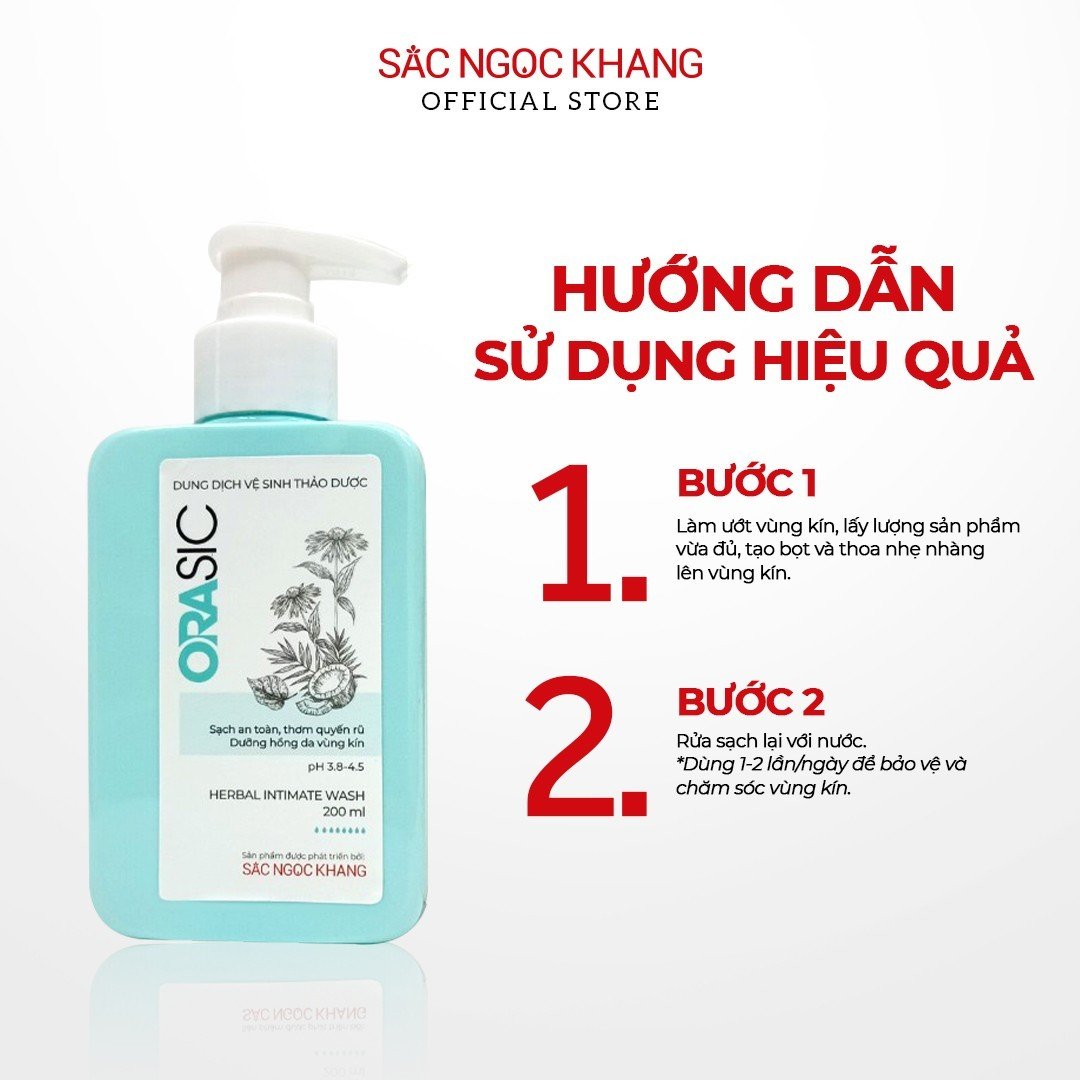 Dung dịch vệ sinh hằng ngày Orasic thảo dược - Hỗ trợ làm sạch, làm sáng, khử mùi