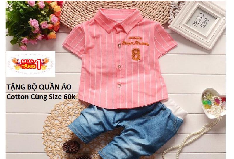 Nơi bán Quần Áo Bé Trai BỘ BÉ TRAI COTTON CUTE HÀN QUỐC- TẶNG BỘ COTTON CÙNG SIZE TRỊ GIÁ 60 K