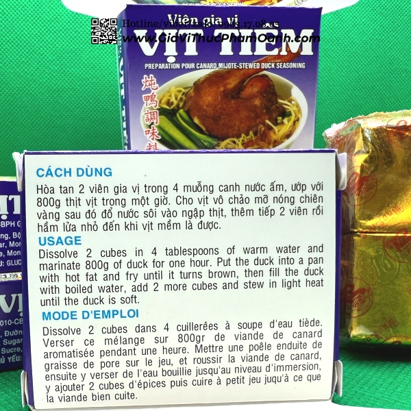 Viên gia vị VỊT TIỀM Bảo Long (Hộp/Set/Lốc/Thùng liên hệ)