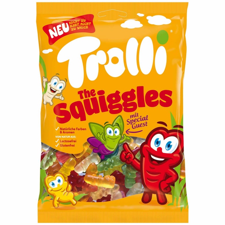 Kẹo dẻo Trolli Squiggles gói 100g
