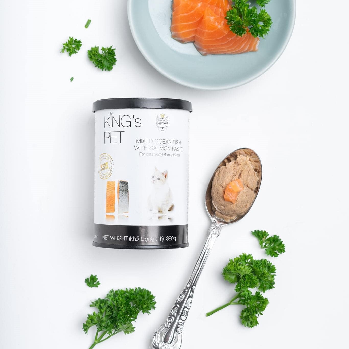 Pate King Pet dạng lon 380g cho chó mèo