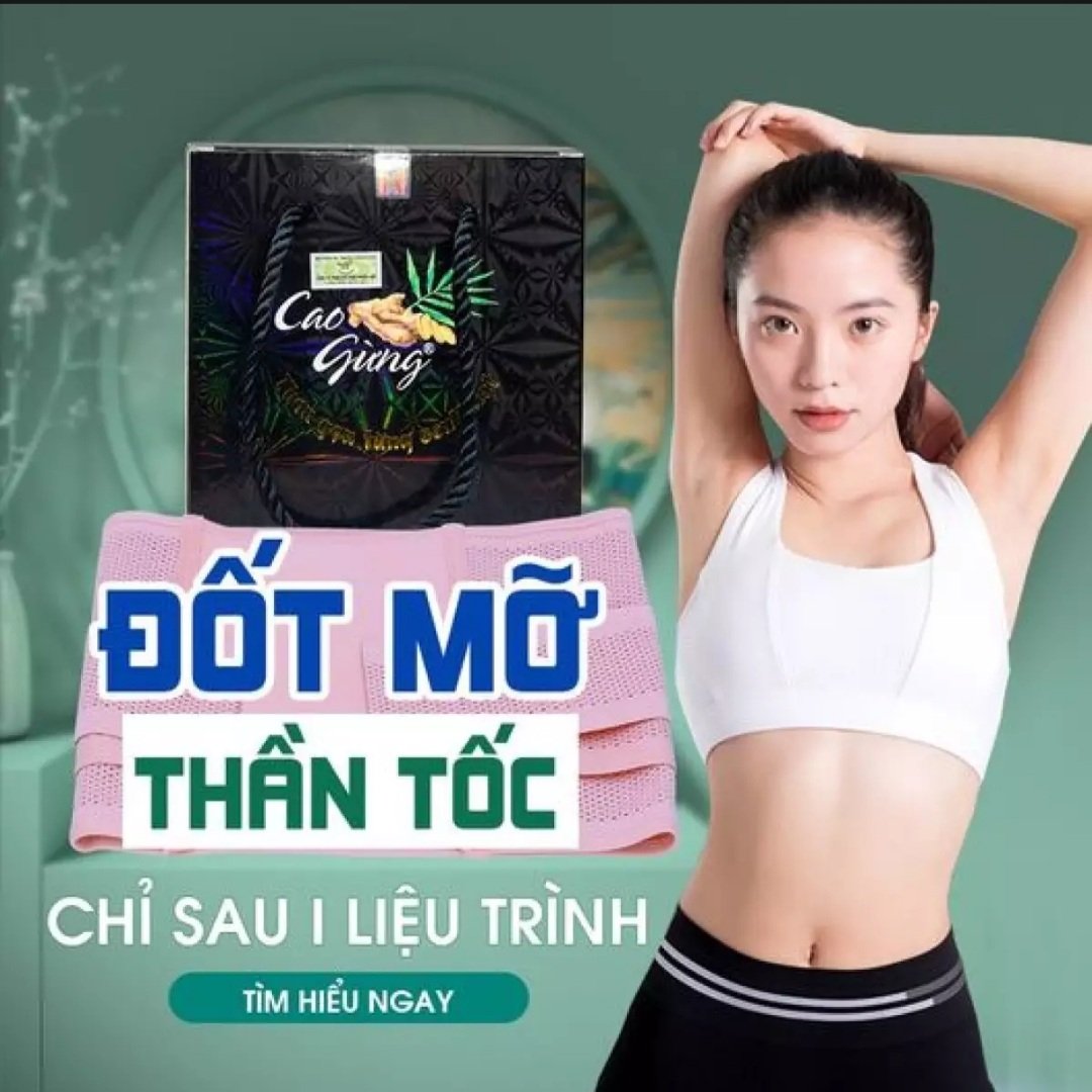 Cao Gừng Tan Mỡ Bụng Thiên Nhiên Việt