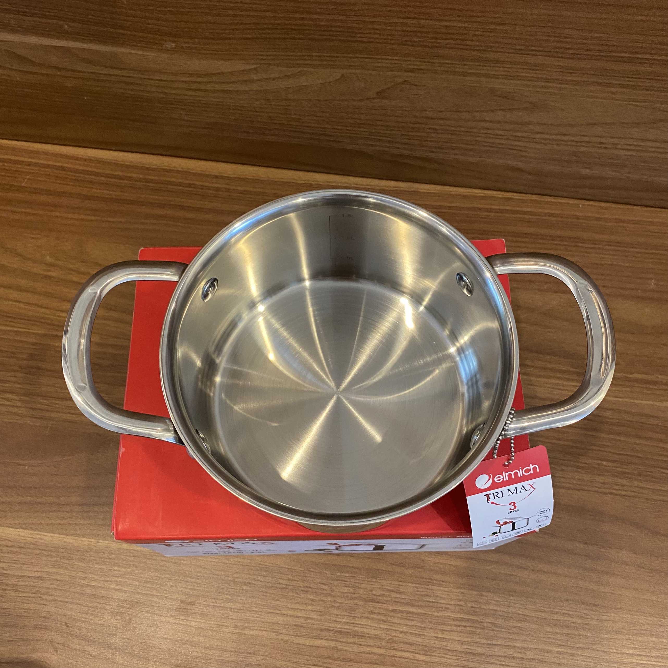 NỒI INOX CAO CẤP 3 LỚP ĐÁY LIỀN TRI-MAX 16CM.