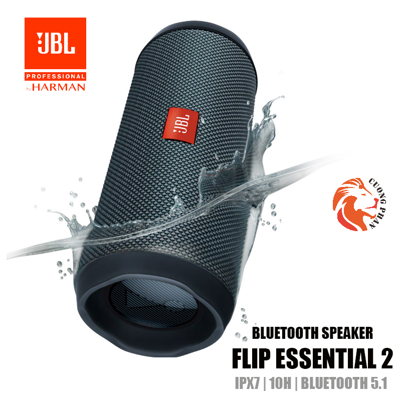 JBL Flip Essential 2 Portable Waterproof Wireless Bluetooth Speaker with up to 10 Hours of Playtime - Authorized Distributror
