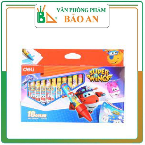 Sáp 18 màu deli c21010 .đội bay siêu đẳng