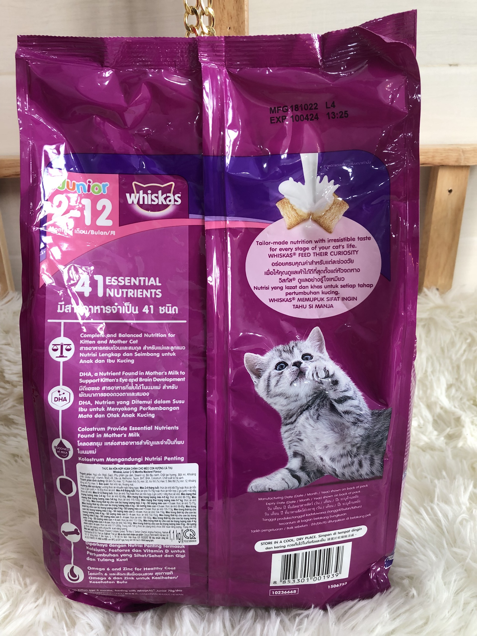 Thức ăn cho mèo Whiskas 2-12 tháng
