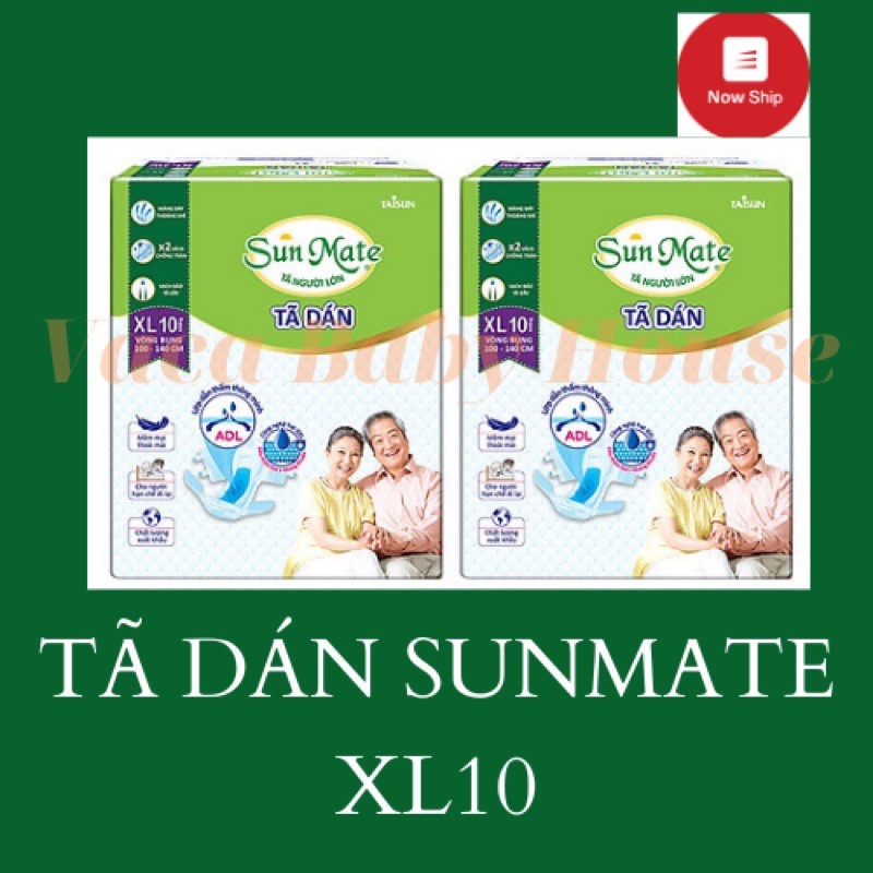 (HCM) TÃ DÁN NGƯỜI GIÀ SUNMATE SIZE XL10 MẪU MỚI 2023