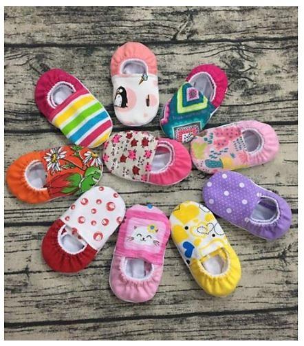 [HCM] Set 5 đôi giày vải tập đi hình thú cho bé sơ sinh (10-13cm)