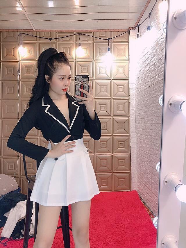 Sét váy phối áo sơ mi cát hàn 40-53-QH