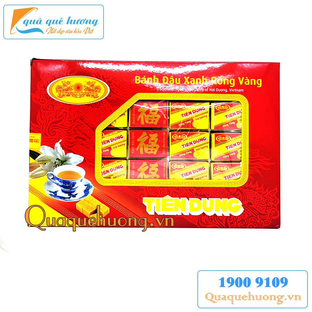 Bánh đậu xanh Tiên Dung Rồng Vàng – Đặc sản Hải Dương