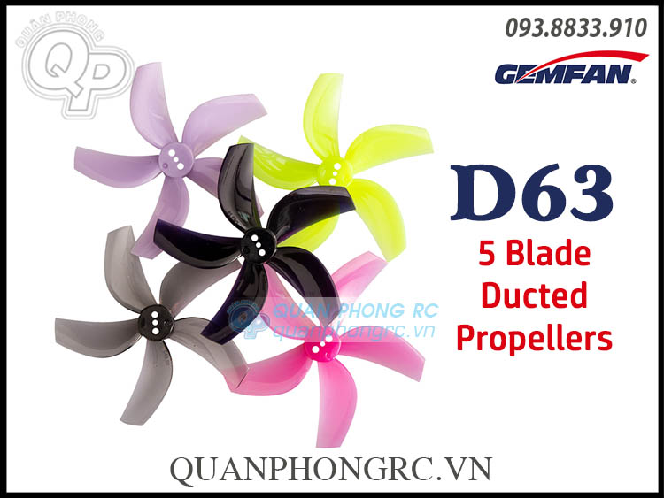 4 cặp cánh 3/5 lá gemfan d63