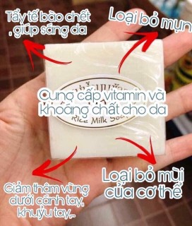 Cực rẻ  Xà Phòng Trắng Da Thái Lan Jam Rice Milk Soap thumbnail