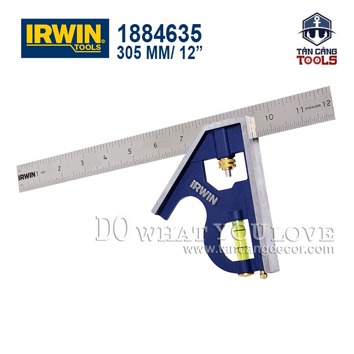 Thước chạy góc nivo 30 cm irwin 1884635
