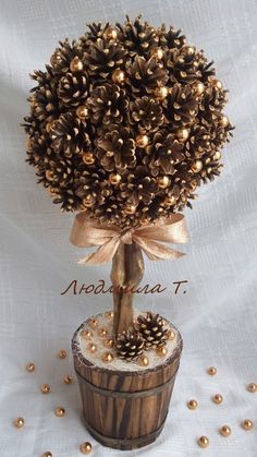 Set túi 15 Quả thông khô Đà Lạt decor handmade