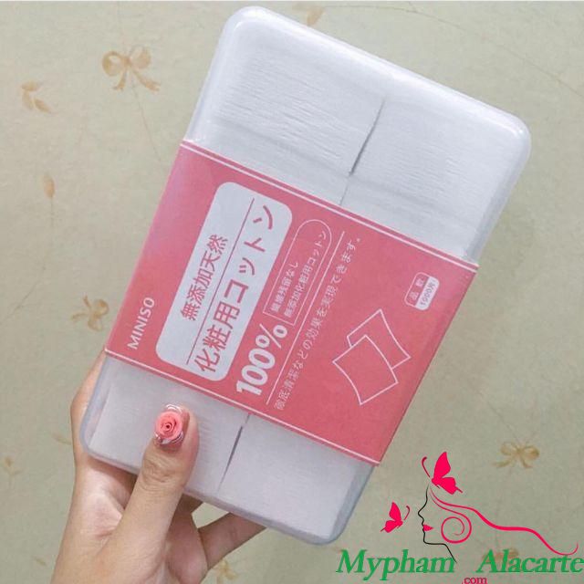 BÔNG TẨY TRANG MINISO NHẬT BẢN 475 - 1000 MIẾNG