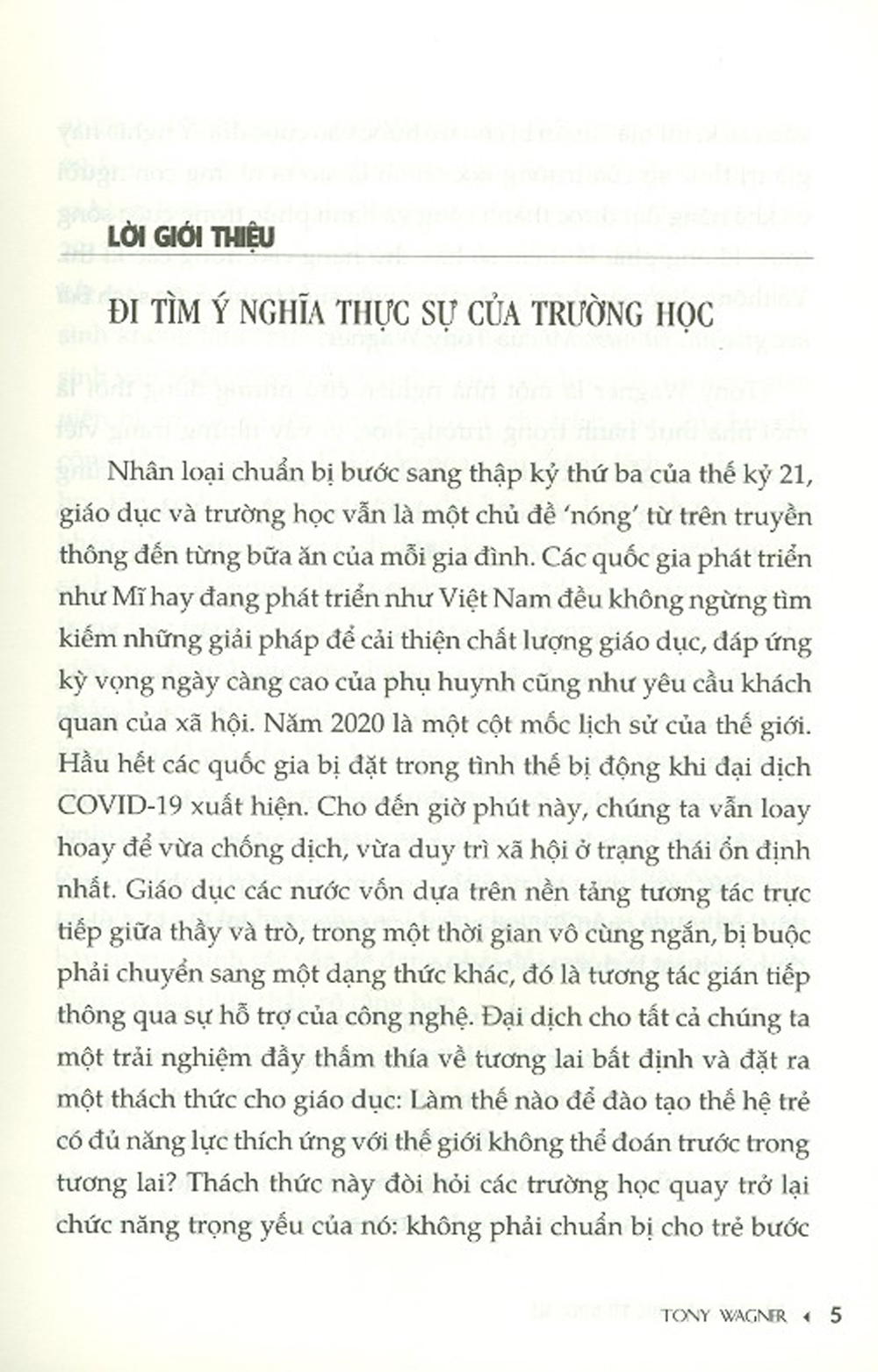 Bài Học Giáo Dục Từ Nước Mĩ
