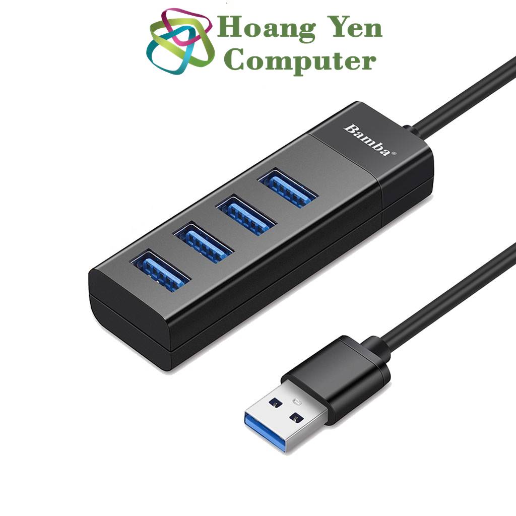 Hub usb 4 cổng bamba b1 2.0 bamba b3 30 chính hãng - bh 12 tháng - hoàng yến computer