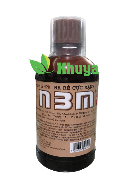 Phân bón lá NPK Ra Rễ Cực Mạnh N3M Pro 240ml