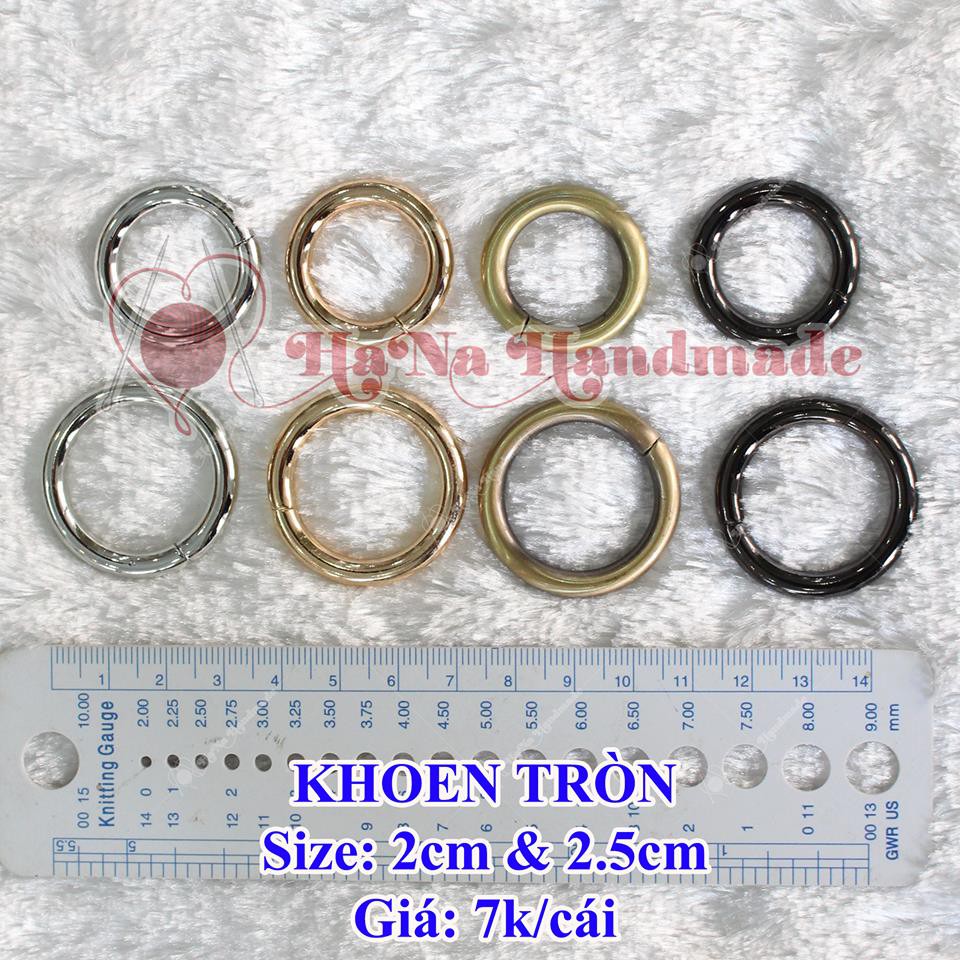 Khoen Tròn Tốt / khoen tròn đóng 7k/cái / khoen tròn không gập mở được