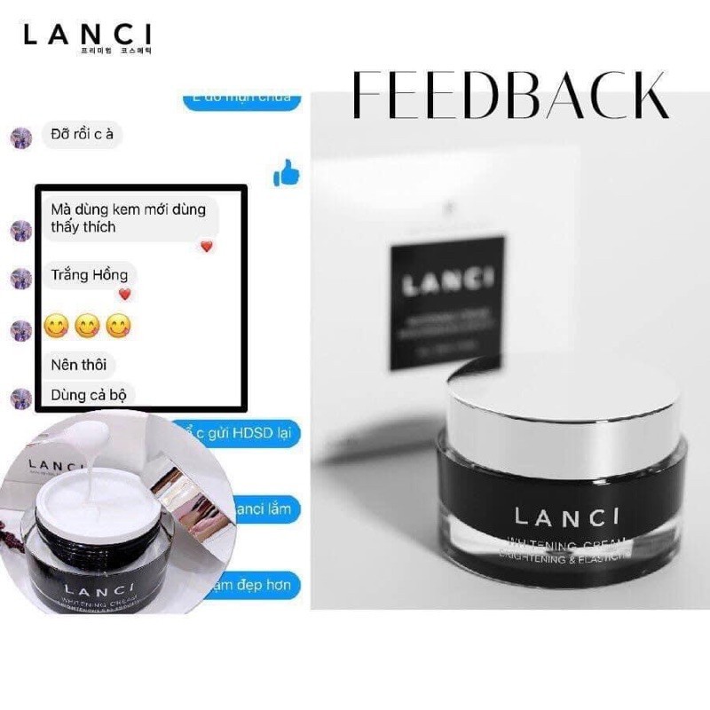 Kem face ngày Lanci dưỡng trắng căng mịn