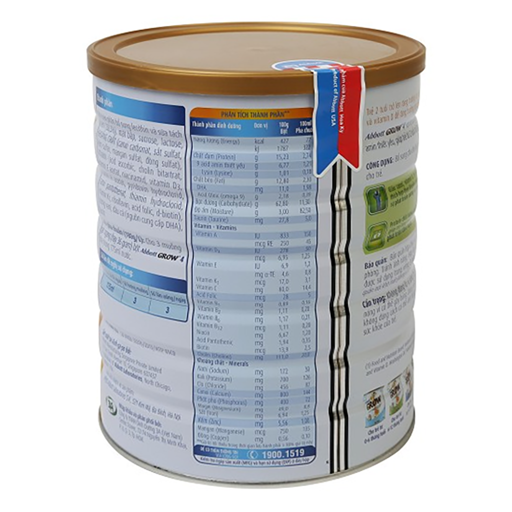 SỮA BỘT ABBOTT GROW 2+ 1.6kg / GROW GOLD 3+ 1.7Kg