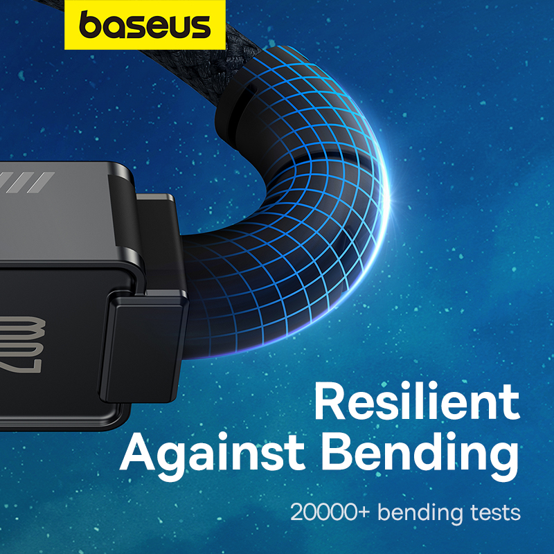 Cáp Sạc Baseus Unbreakable 20W Type-C to Ln | Lõi Sợi Aramid, Siêu Bền Bỉ, Chính Hãng
