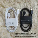 Dây Sạc , Cáp Sạc Siêu Nhanh 25W Chuẩn C to C Dùng Cho Samsung  Có 2 Màu Trắng / Đen -  Bảo Hành 12 Tháng Đổi Mới