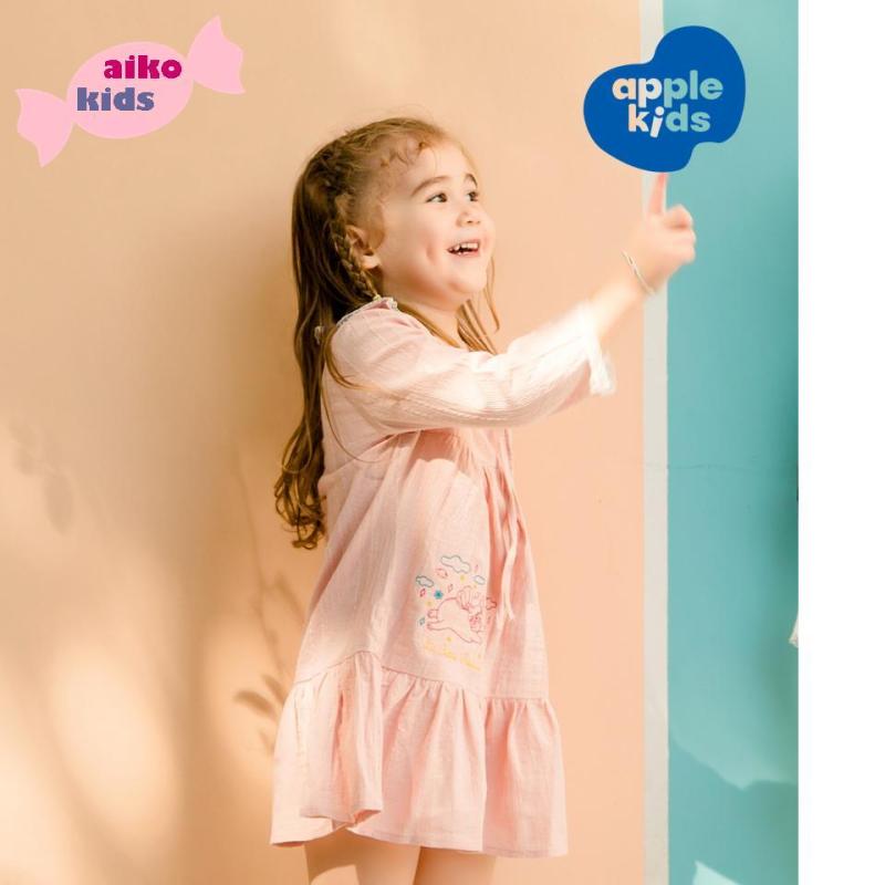 Nơi bán Đầm công chúa 01 cho bé gái mặc nhà, chất liệu Kate mềm thêu dệt