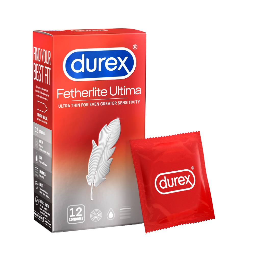 Bao cao su Durex Fetherlite Ultima 12 bao - Siêu mỏng , size 52mm cỡ vừa
