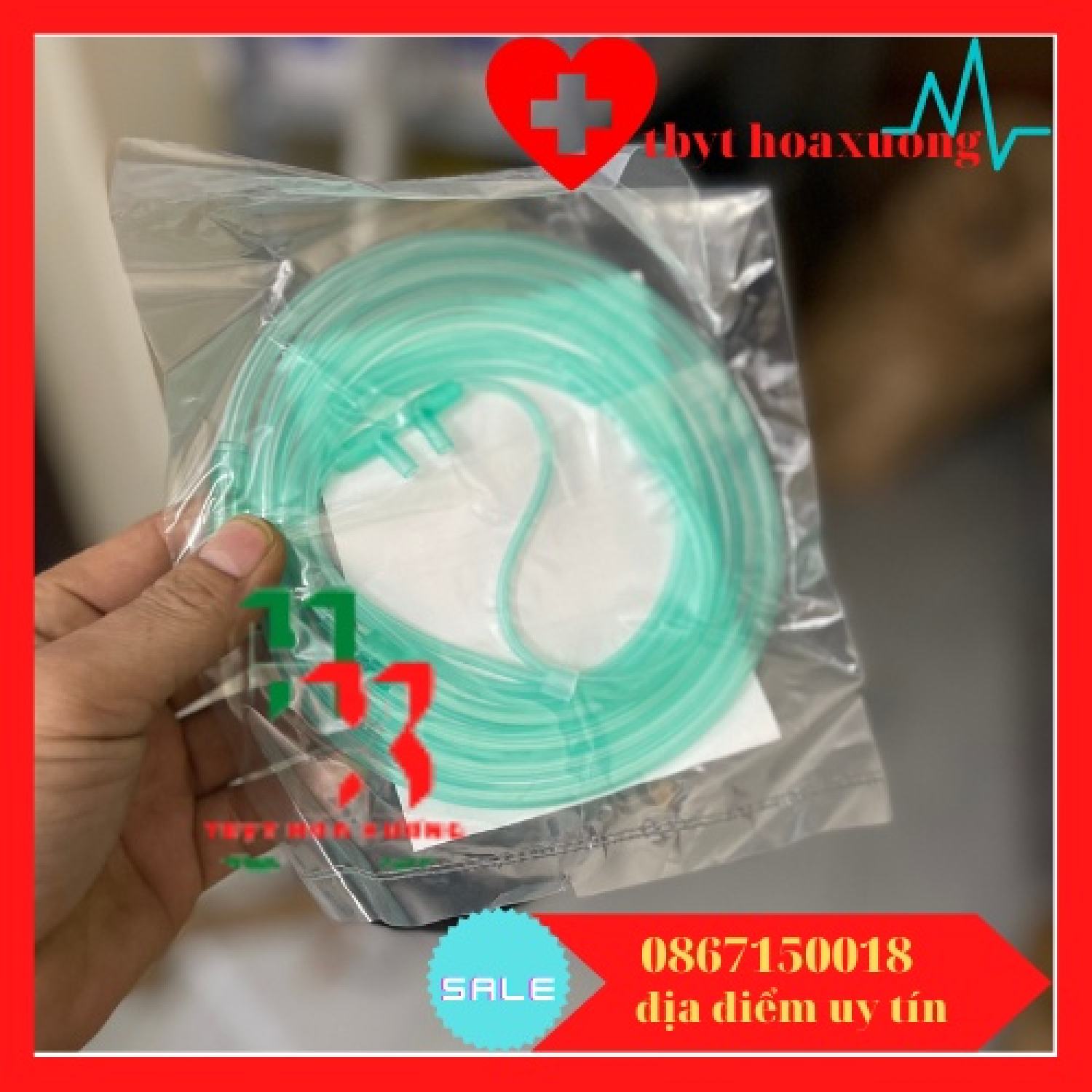 5 sợi dây thở oxy 2 nhánh hoàng sơn dùng cho các máy tạo oxy 3, 5, 10 lít trẻ em và người lớn
