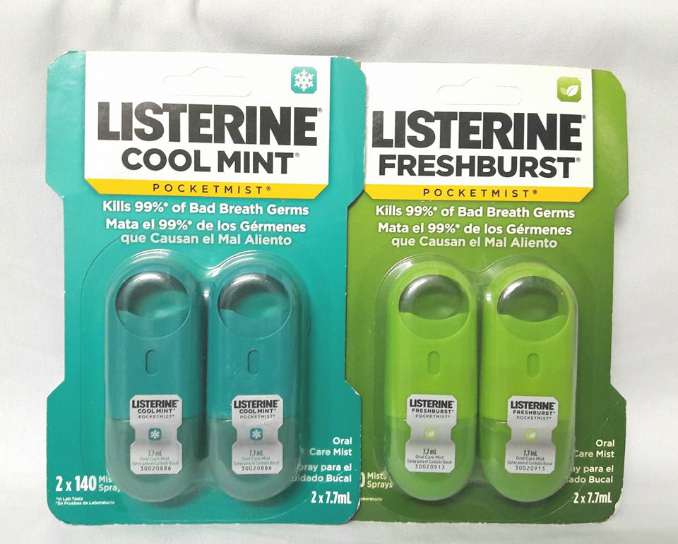 Listerine dạng xịt Mỹ (2 cái x 7.7ml, 2 x 140 lần)
