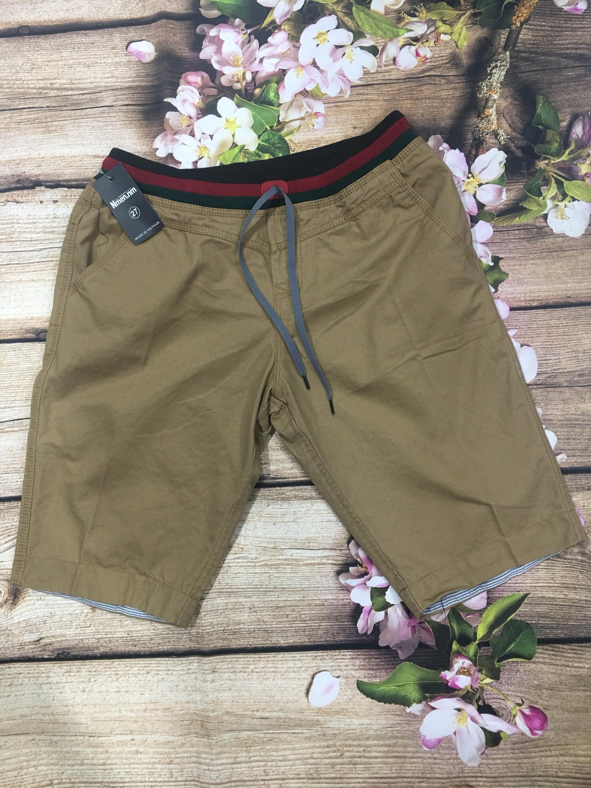 QUẦN SHORT KAKI LƯNG THUN VẢI THÁI CAO CẤP